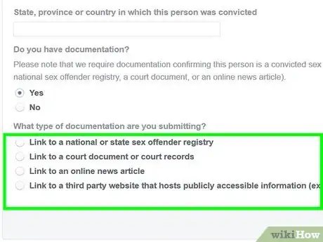 Image titled Report a Sex Offender on Facebook Step 8