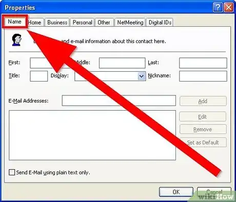 Image titled Add Addresses to Outlook Express Address Book Step 3