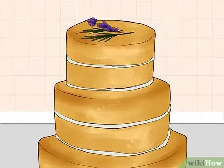 Image titled Decorate a Rustic Wedding Cake Step 5