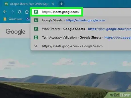 Image titled Use Importrange on Google Sheets on PC or Mac Step 1