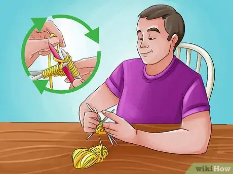 Image titled Knit With Double Pointed Needles Step 16