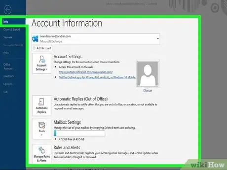 Image titled Set Up Out of Office in Outlook Step 2
