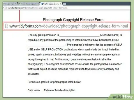 Image titled Write a Copyright Release Step 2