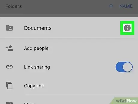 Image titled Unshare a Google Drive Folder on iPhone or iPad Step 3