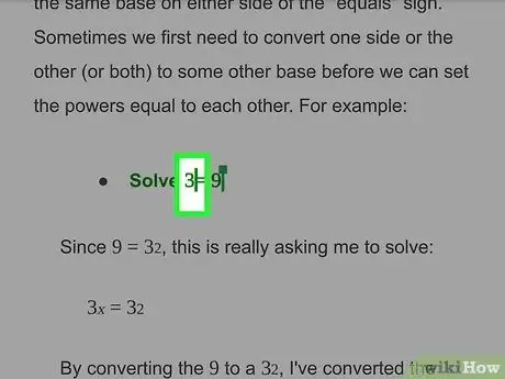 Image titled Put an Exponent in Google Docs Step 4