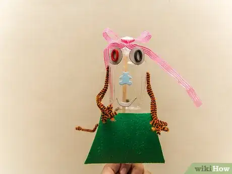 Image titled Make a Puppet with an Empty Bottle and a Broom Stick Step 15