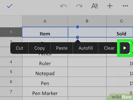 Image titled Freeze a Row on Google Sheets on iPhone or iPad Step 5