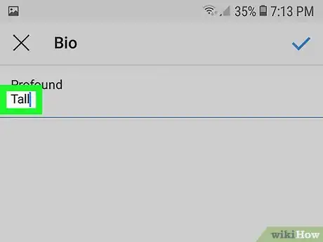 Image titled Get Multiple Lines in an Instagram Bio on Android Step 7