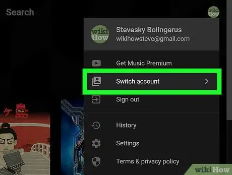 Image titled Switch Accounts on YouTube Music on PC or Mac Step 3