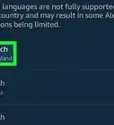 Change Alexa's Language