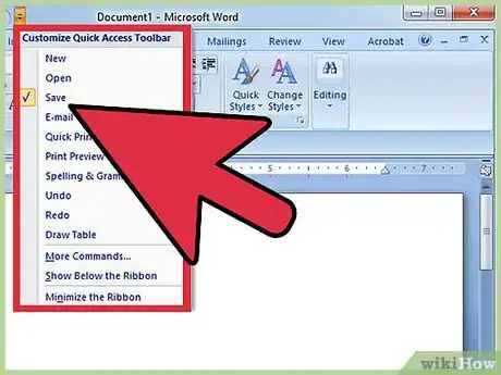 Image titled Add Commands to the Quick Access Toolbar Step 5