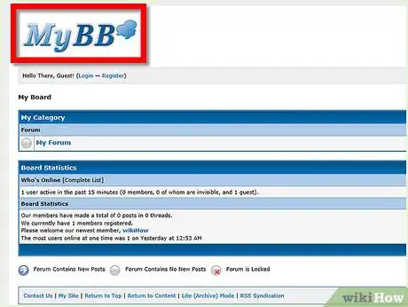 Image titled Create a Forum in MyBB Step 1