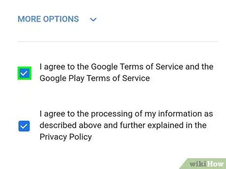 Image titled Create a Google Account Using an Android Device Step 10