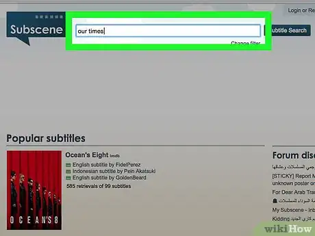 Image titled Download Subtitles from Subscene Step 3