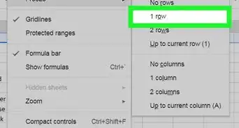 Make a Header on Google Sheets on PC or Mac