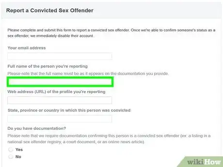Image titled Report a Sex Offender on Facebook Step 4
