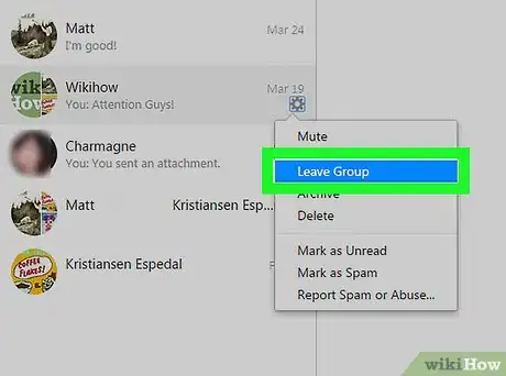 Image titled Leave a Group Chat on Facebook Messenger on a PC or Mac Step 10