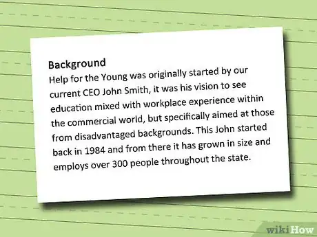 Image titled Write a Nonprofit History Statement Step 3