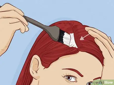 Image titled Dye Red Hair Blonde Underneath Step 17