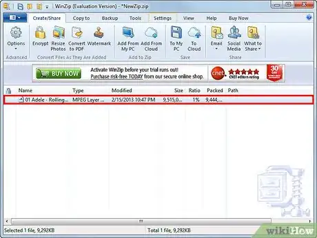 Image titled Zip an MP3 File Step 14