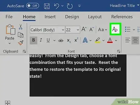 Image titled Clear Formatting in Word Step 10