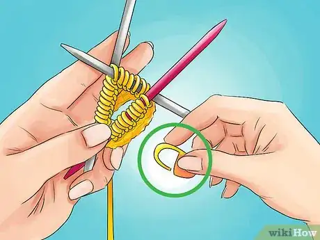 Image titled Knit With Double Pointed Needles Step 15