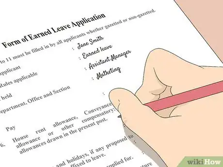 Image titled Write an Earned Leave Application Step 7
