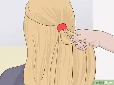 Image titled Make a Half‐Up Fishtail Ponytail Step 5