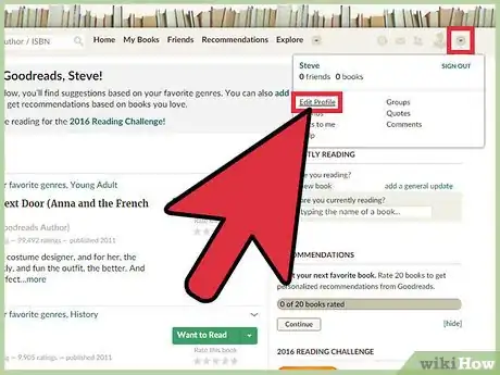 Image titled Close a Goodreads Account Step 2