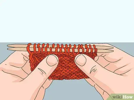 Image titled Work a Three Needle Bind Off Step 1