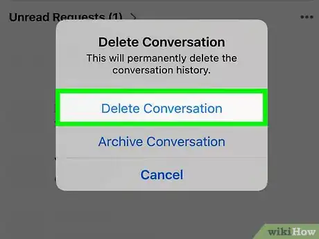 Image titled Delete Facebook Messages on an iPhone or Android Step 13