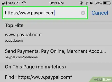 Image titled Change Your Primary Address on PayPal on iPhone or iPad Step 1