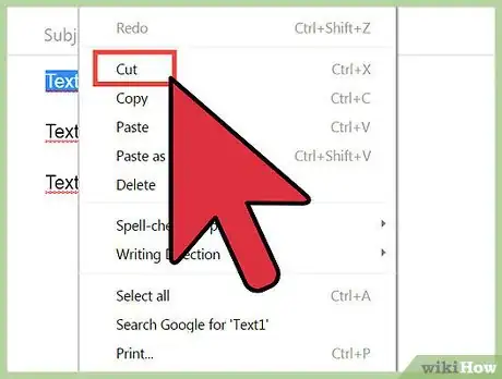 Image titled Cut and Paste in Email Step 7
