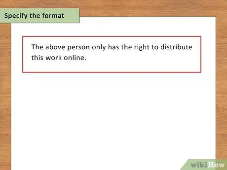 Image titled Write a Copyright Release Step 9