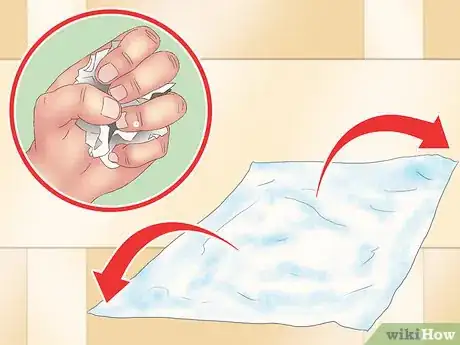 Image titled Tissue Paper a Wall Step 8