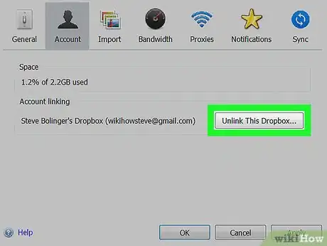 Image titled Log Out on Dropbox on PC or Mac Step 8