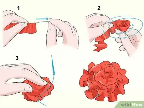 Image titled Make a Flower Garland Out of Ribbon Step 15