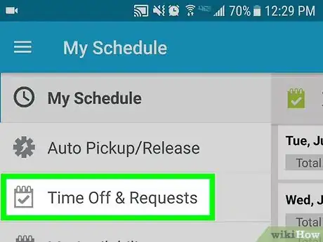 Image titled Request Time Off on Hotschedules on Android Step 4