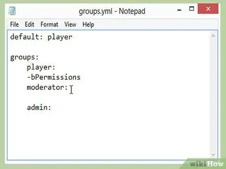 Image titled Set up Bpermissions for a Minecraft Bukkit Server Step 8Bullet2