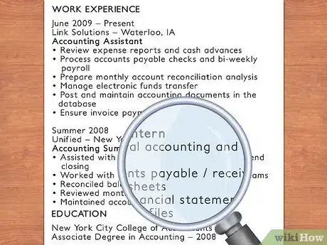 Image titled Write a CV for an Accounting Assistant Step 9