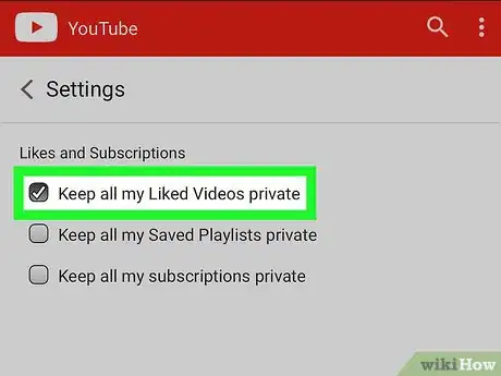 Image titled Make Liked Music Private on YouTube Music on iPhone or iPad Step 6