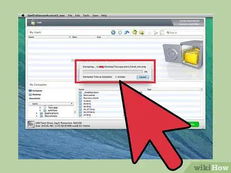 Image titled Protect Files in a Sandisk USB Flash Drive with Sandisk Secureaccess on Mac Step 10