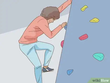 Image titled Rock Climb Overhangs on a Rock Wall Step 17