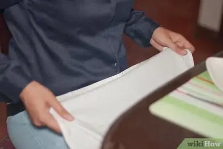 Image titled Use a Napkin with Proper Table Etiquette Step 1