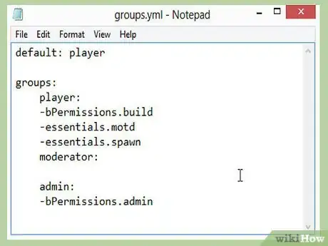Image titled Set up Bpermissions for a Minecraft Bukkit Server Step 9Bullet2