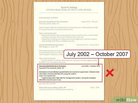 Image titled Decide What to Leave Off Your Resume Step 1