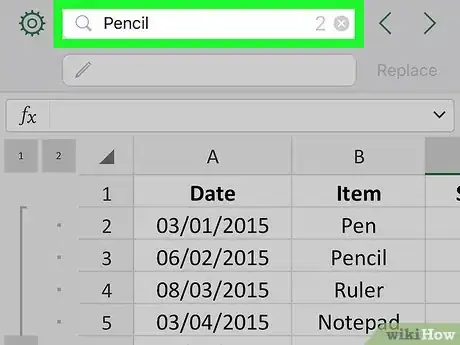 Image titled Find and Replace on Excel on iPhone or iPad Step 9
