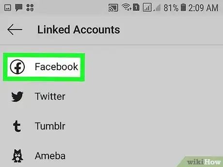 Image titled Share from Instagram to Facebook on Android Step 7