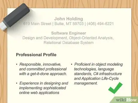 Image titled Write a Resume Profile Step 8
