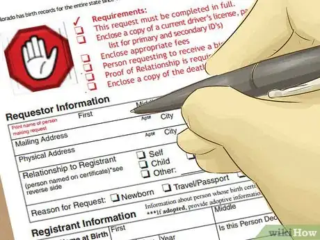 Image titled Obtain a Copy of Your Birth Certificate in Colorado Step 4